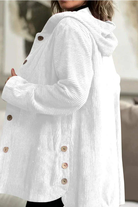 Cordia - Cozy Corduroy Hooded Jacket