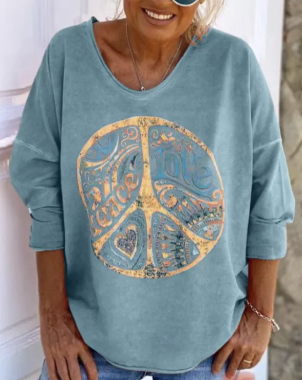 VivaLove® | Hippie Graphic Lounge Tee