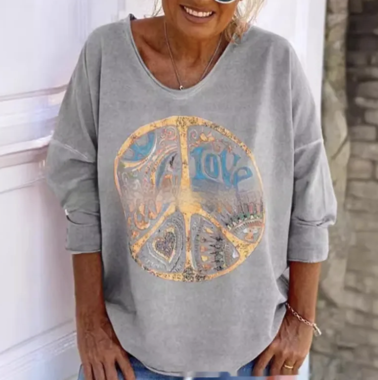 VivaLove® | Hippie Graphic Lounge Tee