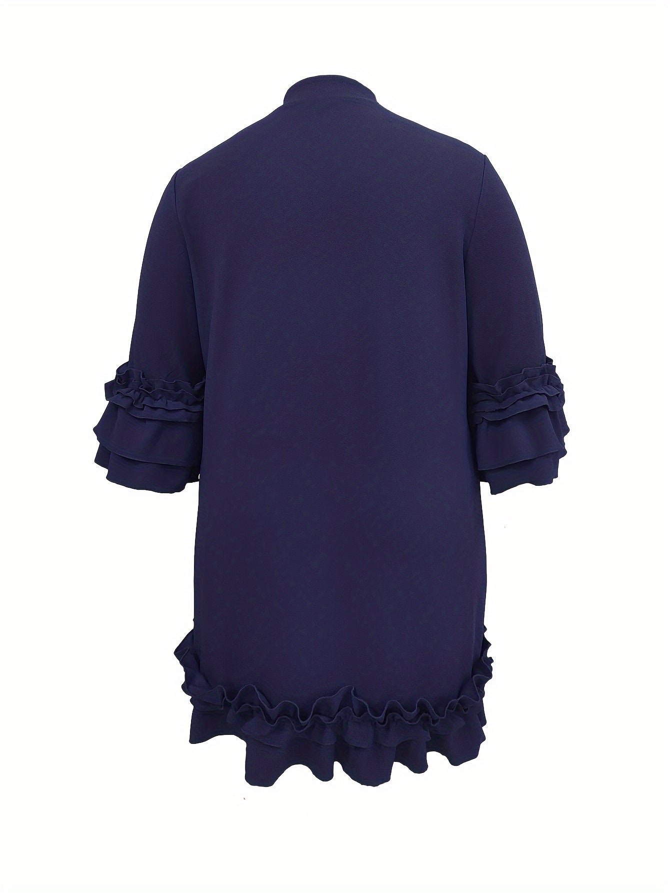 NoirRuffle® | Elegant Bow Tie Dress
