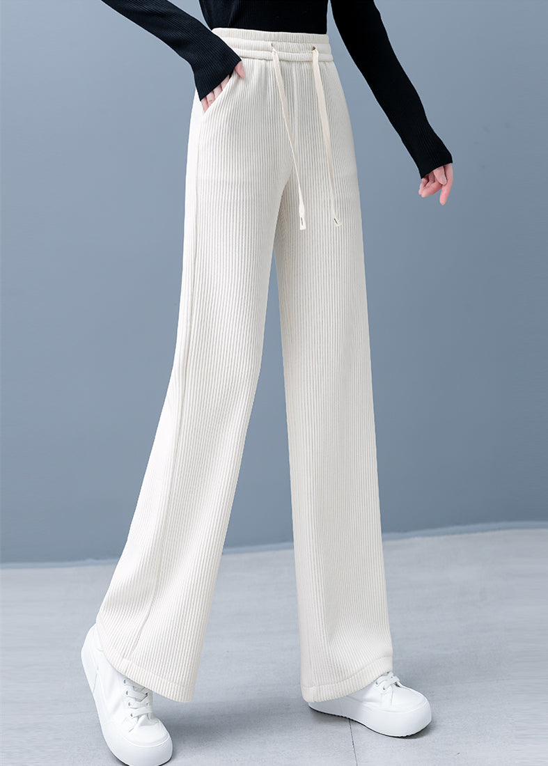 CozyStride® | Ribbed Cashmere Wide-Leg Pants