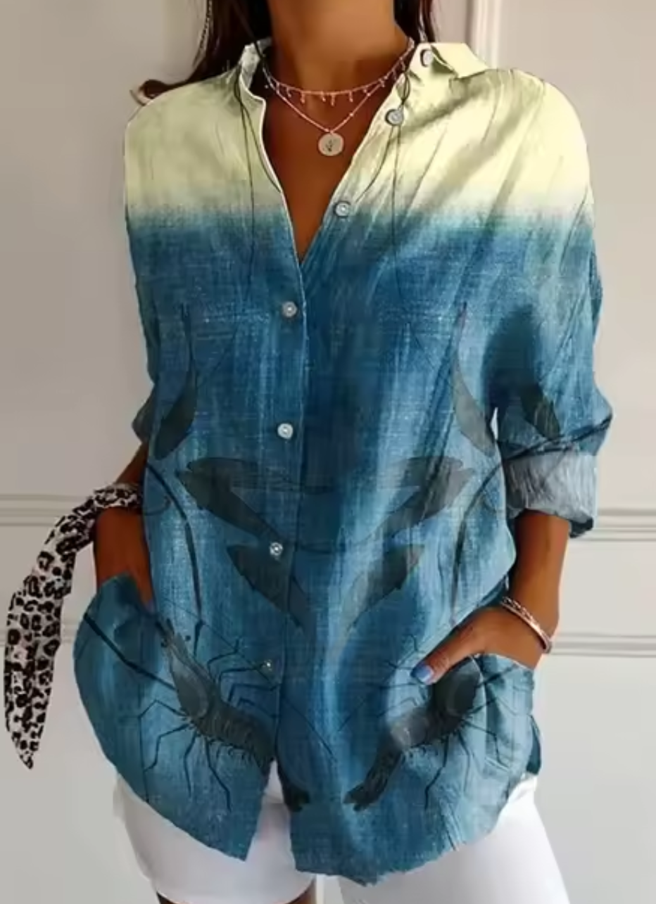 FinTastic® | Color Splash Button-Up
