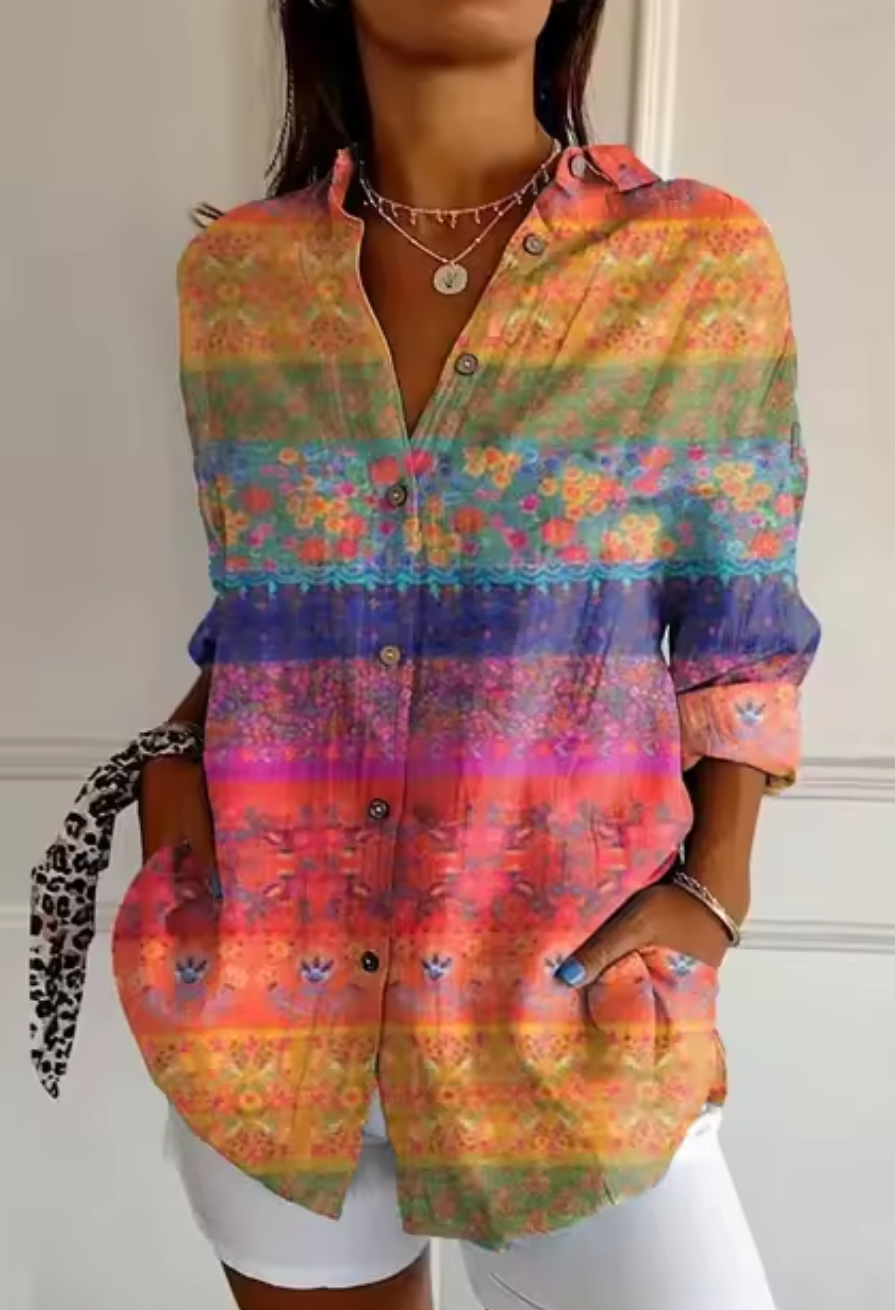 FinTastic® | Color Splash Button-Up
