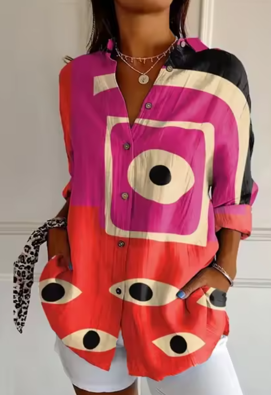 FinTastic® | Color Splash Button-Up