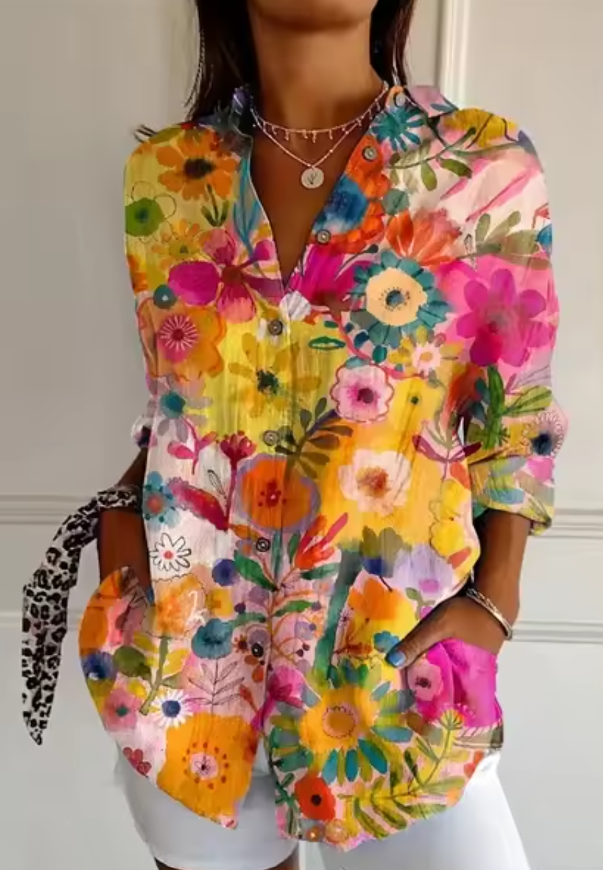 FinTastic® | Color Splash Button-Up