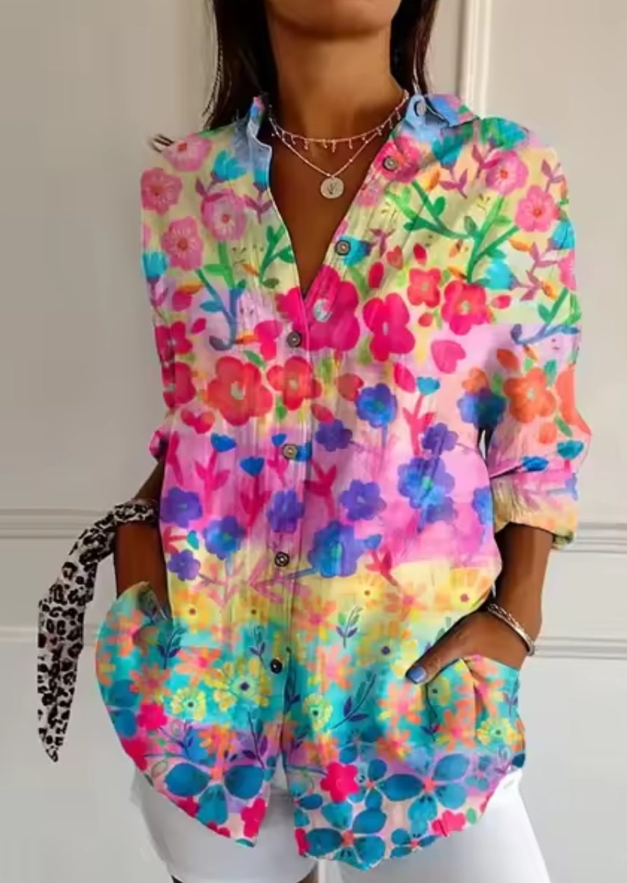 FinTastic® | Color Splash Button-Up