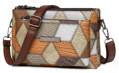 Mondera® | Textured Mosaic Shoulder Bag